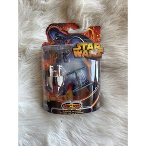 HASBRO STAR WARS MICRO VEHICLES TIE FIGHTER AND A-WING 2005 NIB